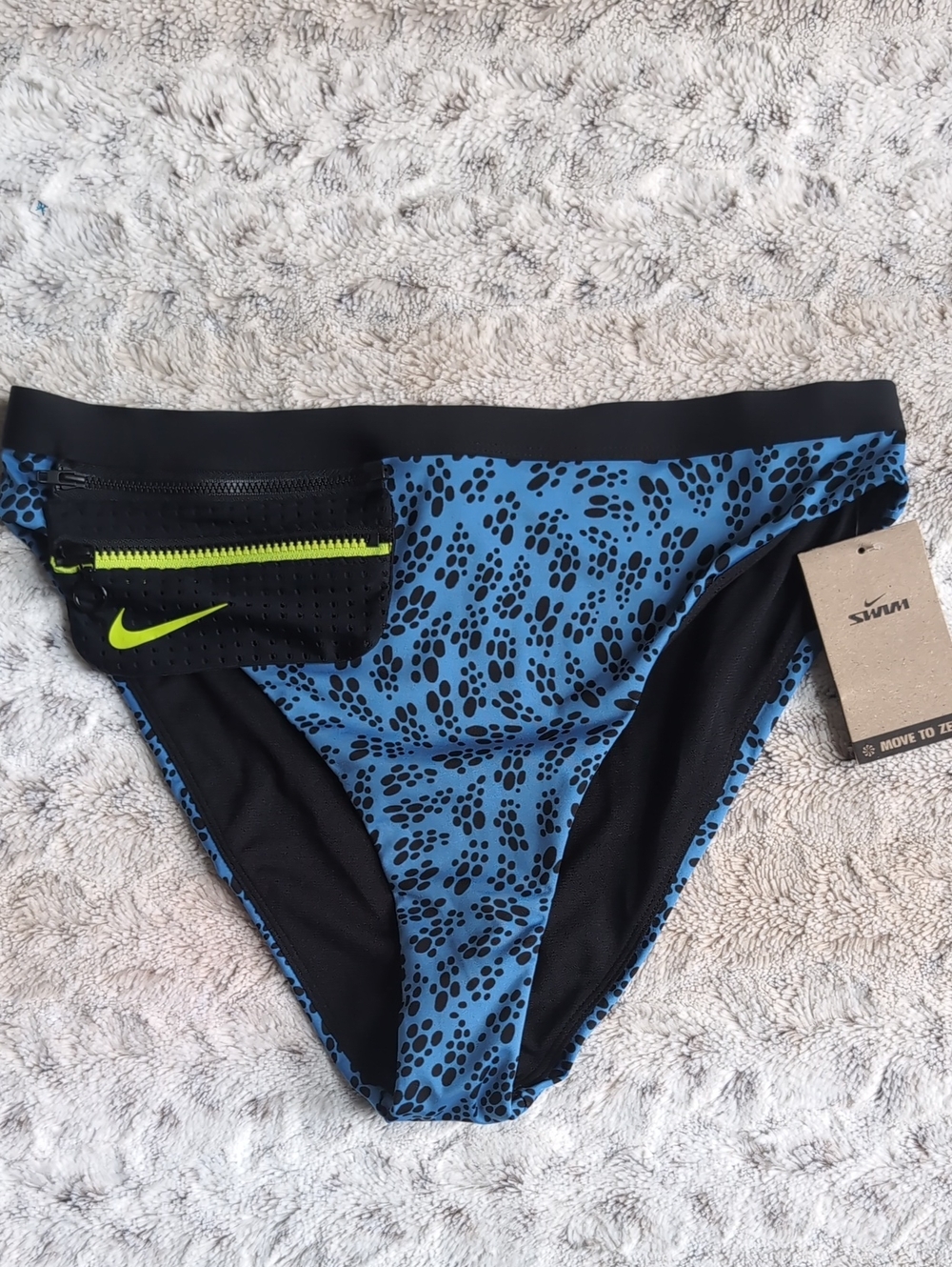Nike Party Dots High Waist Cheeky Bikini Bottoms